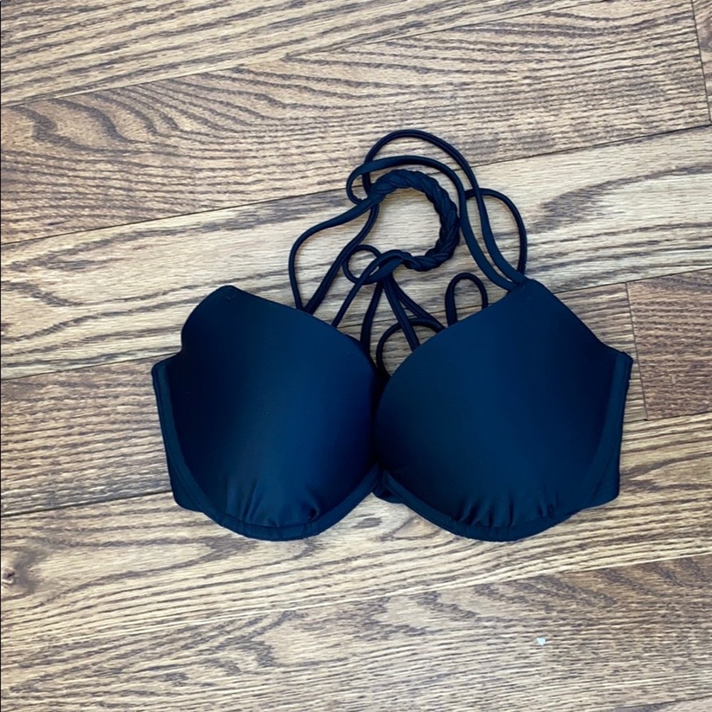 ⭐️3/$5⭐️Black halter Bikini Top